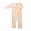 Kate Quinn Organic Kimono Jumpsuit in Peony Pink, 0-3M