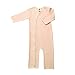 Kate Quinn Organic Kimono Jumpsuit in Peony Pink, 0-3M