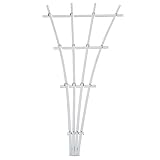Greenstone 6-Foot Fan Trellis with Mounts, White