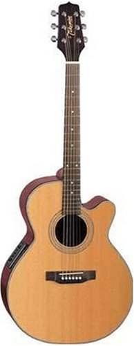 MusicalInstruments: Takamine EG260C FXC Cutaway Acoustic Electric Guitar   Natural
