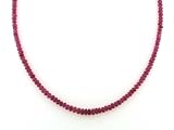 14k Yellow Gold 2.5-4mm Faceted Tourmaline Beaded Necklace, 17.5