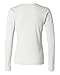 Ladies' Baby Rib Long-Sleeve Crew Neck Tee (White) (Large)