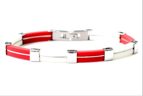 Fashion Steel Unisex Armband &Ouml;sterreich  Edelstahl Kautschuk  19 cm  8301199 Preisvergleich