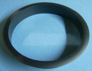 trash bin finishing ring black plastic 3/pk