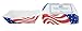 Southern Champion Tray 0534 #200 Paperboard USA Flag Food Tray, 2 lb Capacity (Case of 1000)