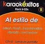 KARAOKE:5 CDS CD +LETRAS EN PANTALLAS