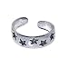 Nickel Free Sterling Silver Antique Finish Toering Star Toe Ring