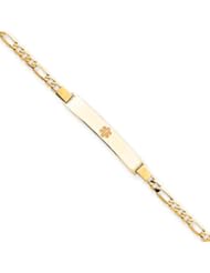 8 Inch 14k Gold Non-enameled Medical ID Bracelet