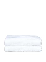 W.H.Y.T.E Set Toalla 2 Uds. (Blanco/Cielo)