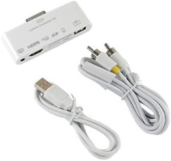 iPad 2 HDMI Mirror 6-in-1 Camera Connection Kit Adapter, AV Video & Audio out to TV, SD, Micro SD, SDHC, USB, Connect USB keyboard iPad 1 & 2