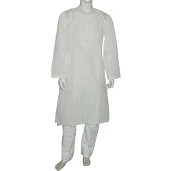 Men Cotton Clothing Embroidered Kurta Pajama Size M Chest :40 inches