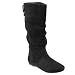 Brinley Co Womens Microsuede Slouchy Tall Boot