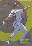Manny Ramirez, Cleveland Indians Autographed Card