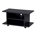 Enclosed TV Cart - Black