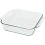 Pyrex Bakeware 8-Inch Square Cake Pan, Clear