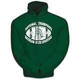 1965 Michigan State University National Champions Green Hooded Sweatshirt