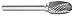 MA Ford 72125 4.8mm Elliptical Miniature Carbide Bur SE-53M Standard