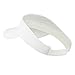 Youth Cotton Sun Visor - White OSFM
