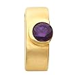 14K Yellow Gold Amethyst Pendant