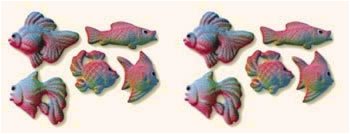 Fish Cakes, Cupcakes, Cookies - Tropical Fish Shaped Edible Hard Sugar Decorations (10... by Lucks