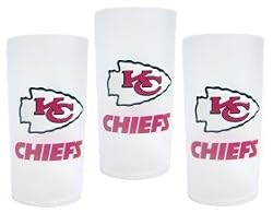 Kansas City Chiefs 3 Piece Tumbler Set - Football Sports Merchandise