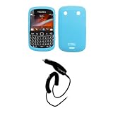 EMPIRE Light Blue Silicone Skin Case Cover + Car Charger (CLA) for Verizon  ....