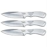 Sporting Goods : Thrower Triple Set, 4.63 in. Blade, Plain, Nylon Sheath