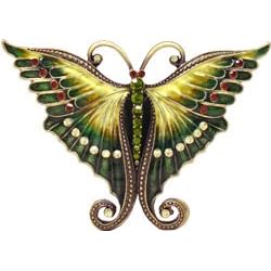 Green Butterfly Jewelry Box