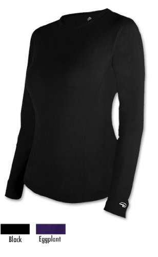 Duofold Womens Expedition Weight Two-Layer Thermal, Black, Medium