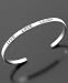 Sterling Silver Live Love Laugh Cuff Bangle Bracelet
