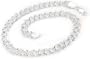 5mm Small Sterling Silver 7.75" Double Link Chain Charm Bracelet