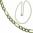 14Kt Yellow Gold Diverse Figaro Chain