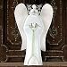 Wood statuette, 'Kitty Cat Angel'