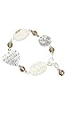 Schmuck-art Armband LuxuryLine white/silver 22583