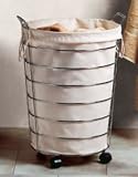 Neu Home Jumbo Laundry Basket with Canvas Bag