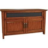 BellO WAVS326 Transitional Styling Audio Video Cabinet in Wood Finish (Carmel Brown)
