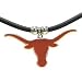 Texas Longhorns Logo Pendant Rubber Necklace - NCAA College Athletics Fan Shop Sports Team Merchandise
