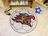 San Diego State Aztecs NCAA 29 Round Soccer Ball Area Rug Floor Mat
