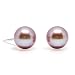 HinsonGayle AAA 8.0-8.5mm Naturally Pink Cultured Pearl Stud Earrings (14K White Gold)