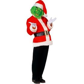 Deluxe Dr Seuss Grinch Adult Costume with Mask