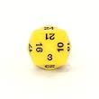 Koplow Opaque 24 Sided Dice, Yellow with Black