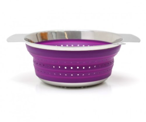 Rosle 16127 10-Inch Collapsible Colander, Purple