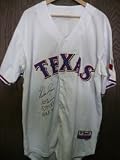 Ryan, Nolan (Texas Rangers) Autographed/Hand Signed Authentic Majestic Home White Jersey (Inscribed