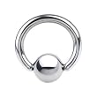 16 Gauge STEEL BCR Captive Ring - 1/4 Inches 4mm ball