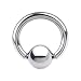 16 Gauge STEEL BCR Captive Ring - 1/4 Inches 4mm ball