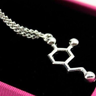 Contracted Chemical Bond Dopamine (Love, Passion) Pendant Necklace (1 pc)
