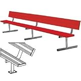 Jugs Surf Mount Bench w/Back-Powder Coat 7.5feet