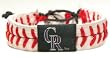 Colorado Rockies Classic Baseball Bracelet - Baseball Sports Merchandise