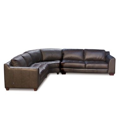 Diamond Sofa Zen Collection 3-Piece Arm Sectional with Armless Corner Wedge