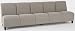 5 Seat Armless Sofa in Standard Fabric or Vinyl